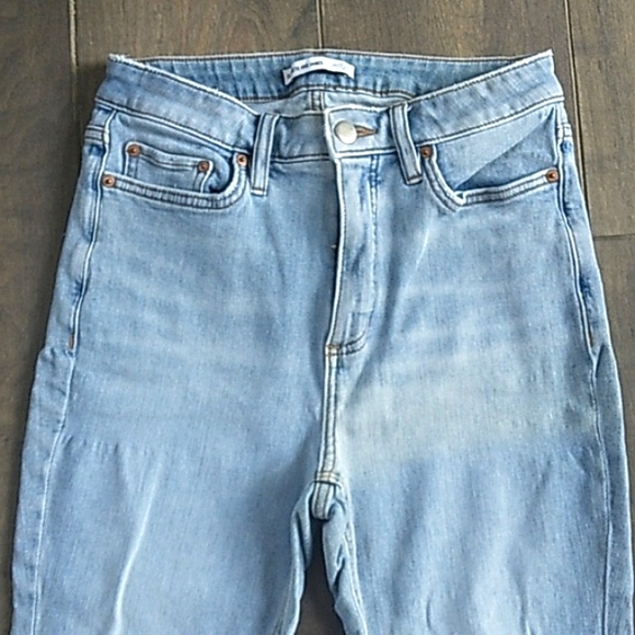 ELIZABETH AND JAMES HIGH RISE SKINNY ANKLE LIGHT WASH JEANS WOMANS 10/30 - Picture 2 of 7